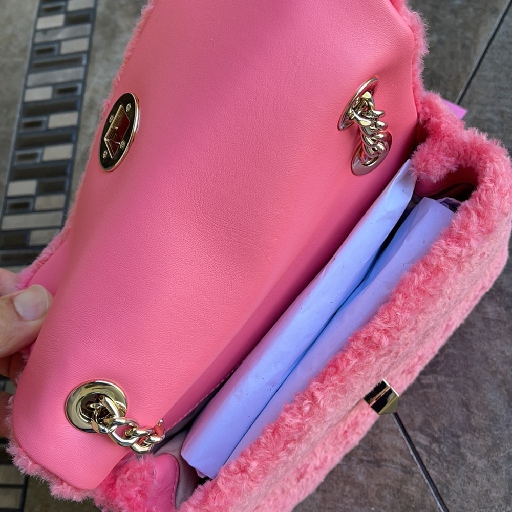 Kate Spade Natalia Foux Fur small flap crossbody - Picture 7 of 16